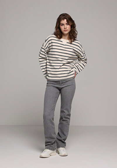 Image de Pull-over Ecru Relax Fit  Femme