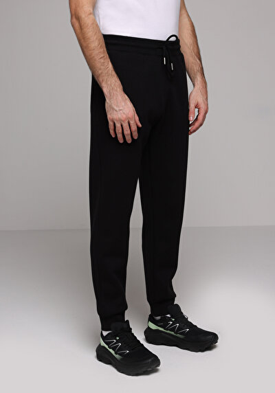 Afficher les détails de Pantalon De Survêtement Noir Regular Fit Homme