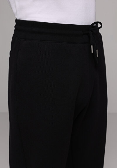 Afficher les détails de Pantalon De Survêtement Noir Regular Fit Homme