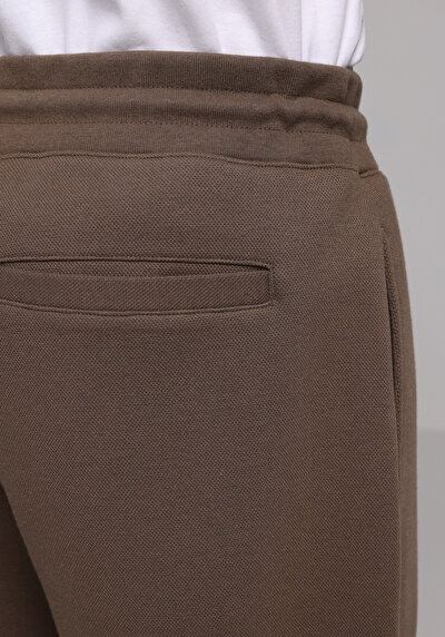 Afficher les détails de Pantalon De Survêtement Marron Regular Fit Homme