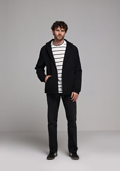 Image de Imperméable Noir Regular Fit Homme