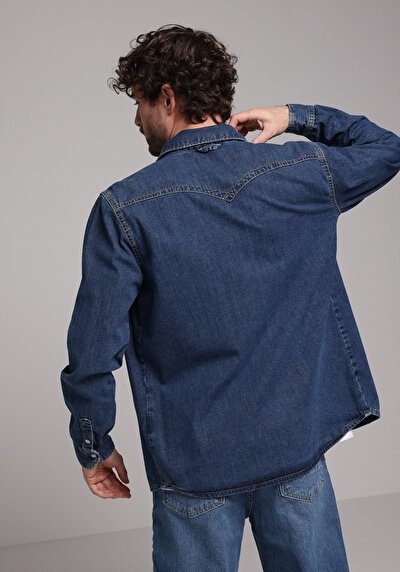 Image de Shırt À Manches Longues Regular Fit Droit Jean Homme
