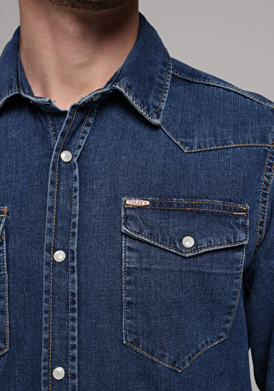 Image de Shırt À Manches Longues Regular Fit Droit Jean Homme