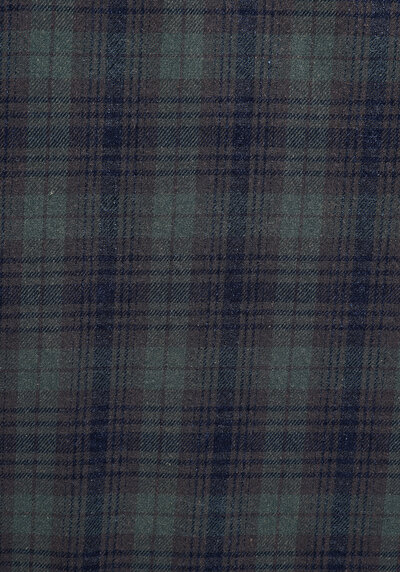 Afficher les détails de Chemise À Manches Longues Vert Regular Fit Plaid Sergé Homme