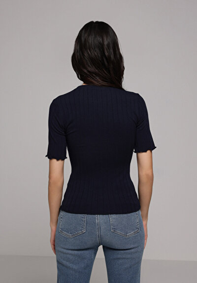 Image de Tricoter Marine Slim Fit Femme