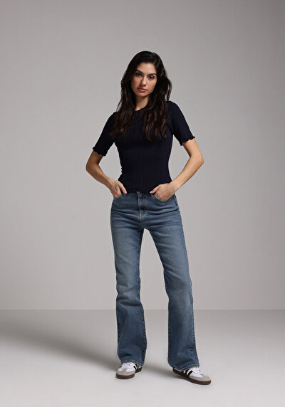 Image de Tricoter Marine Slim Fit  Femme