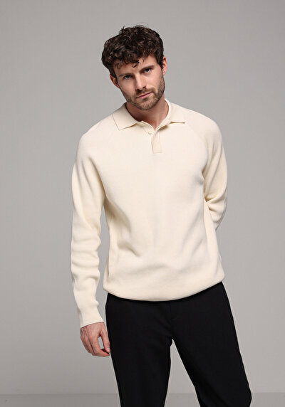 Afficher les détails de Pull Beige Regular Fit Manches Longues  Homme