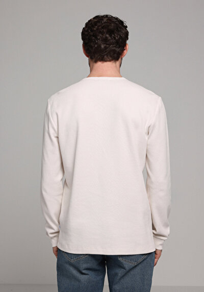 Image de T-shirt À Manches Longues Beige Regular Fit  Homme