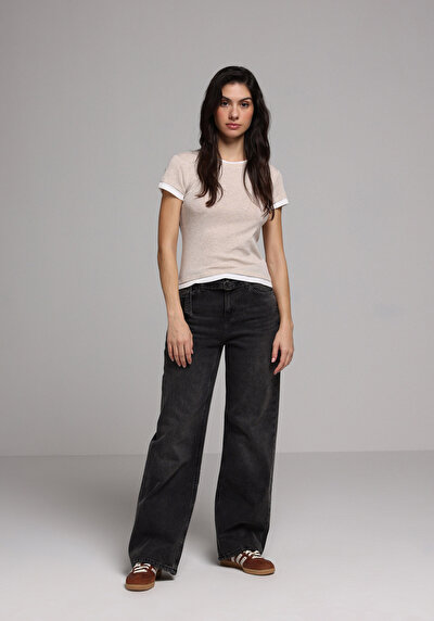 Image de 970 Berry Pantalon En Jean Regular Fit Femme