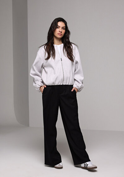 Image de Ecru Regular Fit Manches Longues Verrouillage Femme
