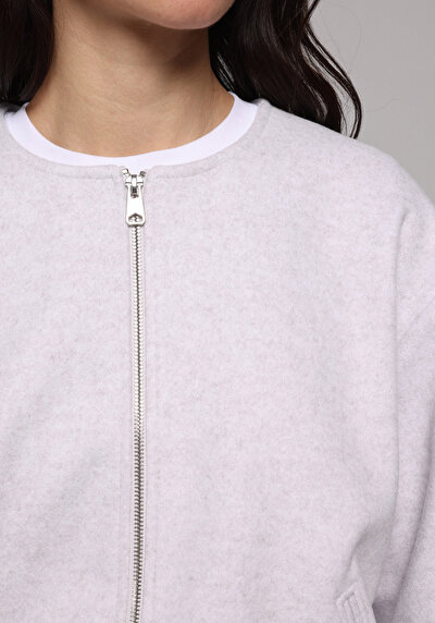 Image de Ecru Regular Fit Manches Longues Verrouillage Femme