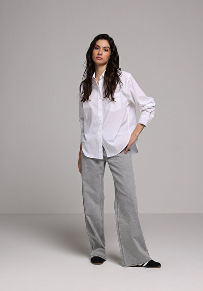 Image de 970 Berry Pantalon    En Jean Regular Fit Femme