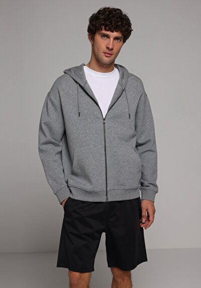 Image de Pull-over Gris Oversize Fit  Homme