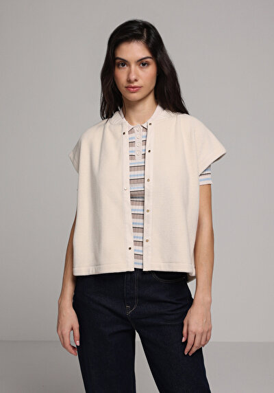 Afficher les détails de Imperméable Ecru Regular Fit Femme