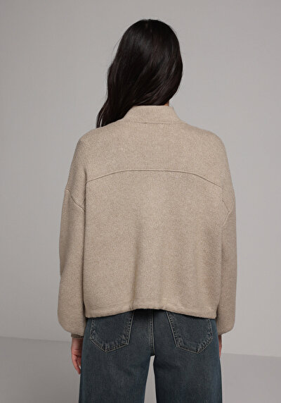Image de Cardigan Tricot Beige Regular Fit Femme