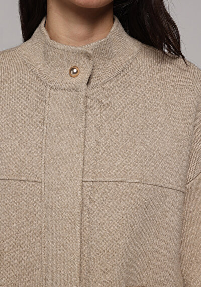 Image de Cardigan Tricot Beige Regular Fit Femme