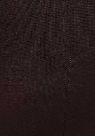 Image de Robe Marron Slim Fit Manches Courtes Mini Verrouillage Femme