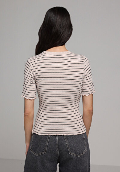 Image de Tricoter Beige Slim Fit Femme