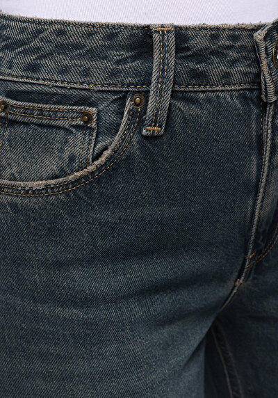 Image de 970 Berry Pantalon    En Jean Regular Fit Femme
