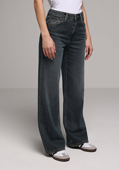Image de 970 Berry Pantalon    En Jean Regular Fit Femme