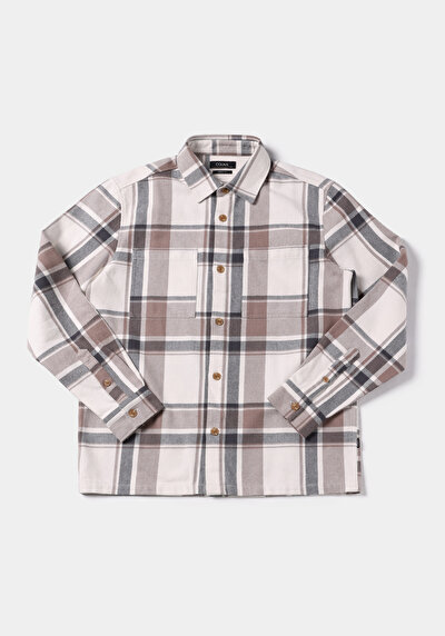Image de Surchemise  Ecru Comfort Fit Homme