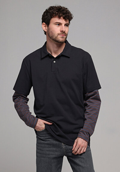 Image de T-shirt À Manches Longues Anthracite Comfort Fit  Homme