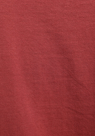 Afficher les détails de T-shirt À Manches Courtes Rouge Regular Fit Brodé Femme