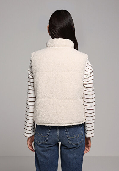 Image de Gilet Ecru Regular Fit Femme