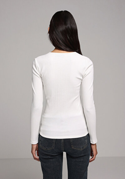Image de T-shirt Blanc Slim Fit Femme