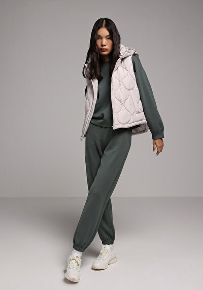 Image de Pantalon De Survêtement Vert Regular Fit Femme