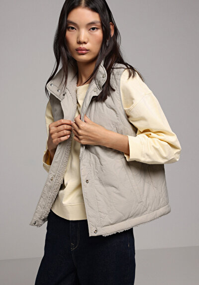 Image de Gilet Vert Regular Fit Femme