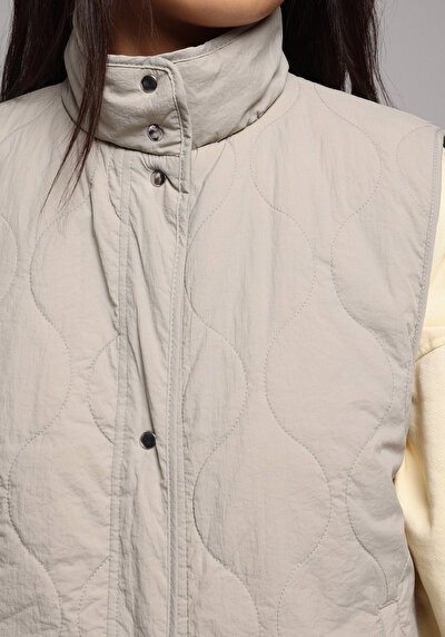 Image de Gilet Vert Regular Fit Femme