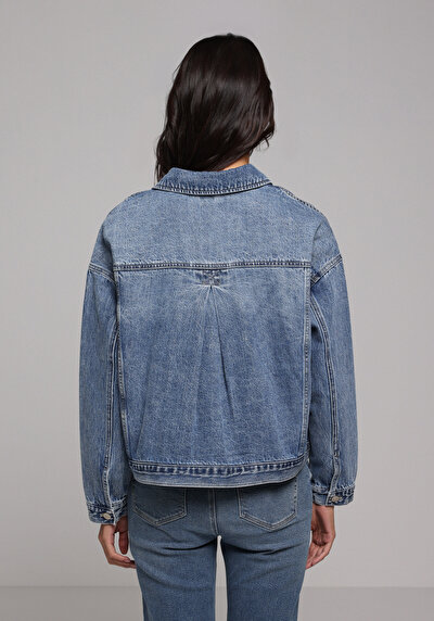 Image de Veste De Blazer Oversize Fit Manches Courtes Femme