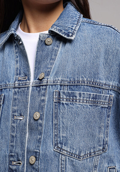 Image de Veste De Blazer Oversize Fit Manches Courtes Femme