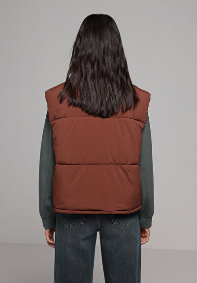 Image de Gilet Marron Regular Fit Femme