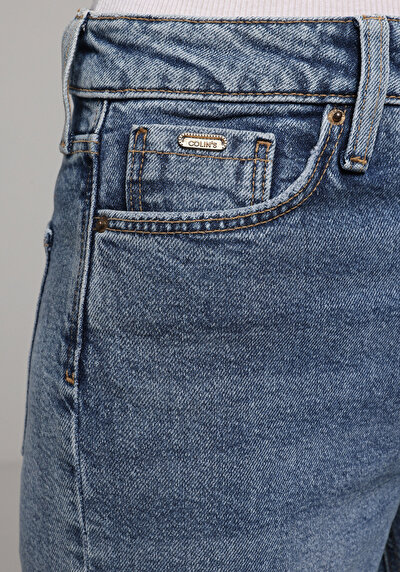 Image de 791 Monica Pantalon    En Jean Regular Fit Femme