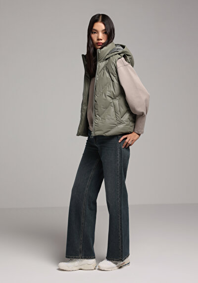 Image de Gilet Vert Regular Fit Femme