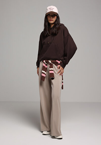 Image de Pantalon De Survêtement Beige Regular Fit Femme