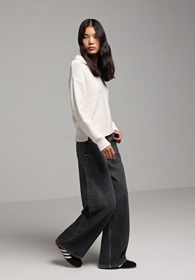Image de Pull Blanc Regular Fit Manches Longues  Femme