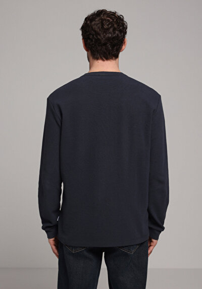 Image de T-shirt À Manches Longues Anthracite Regular Fit  Homme