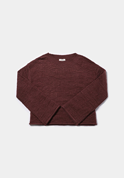 Image de Pull Marron Regular Fit Manches Longues  Femme