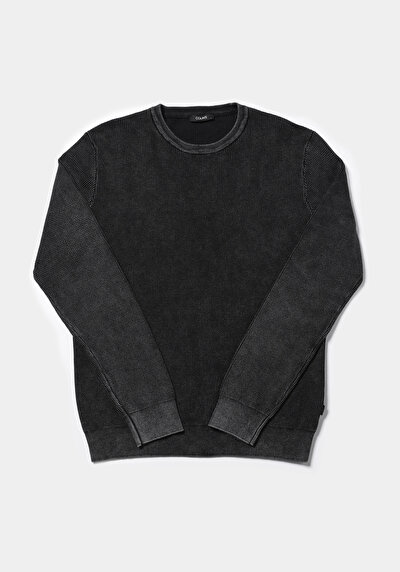 Image de Pull Anthracite Regular Fit Manches Longues  Homme