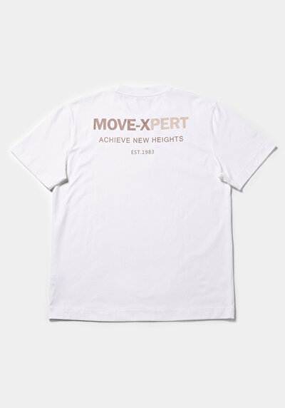 Afficher les détails de T-shirt À Manches Courtes Blanc Comfort Fit Droit Homme