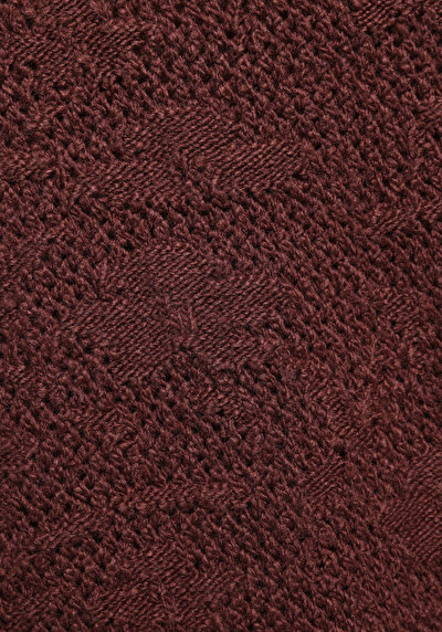 Afficher les détails de Pull Marron Regular Fit Manches Longues  Femme