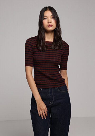 Image de Tricot Bordeaux Slim Fit  Femme