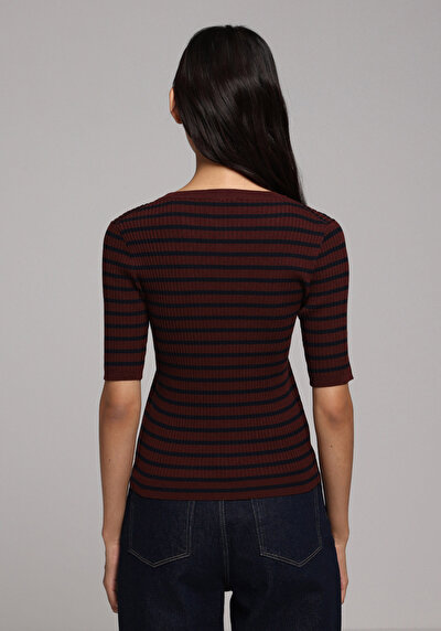 Image de Tricot Bordeaux Slim Fit  Femme