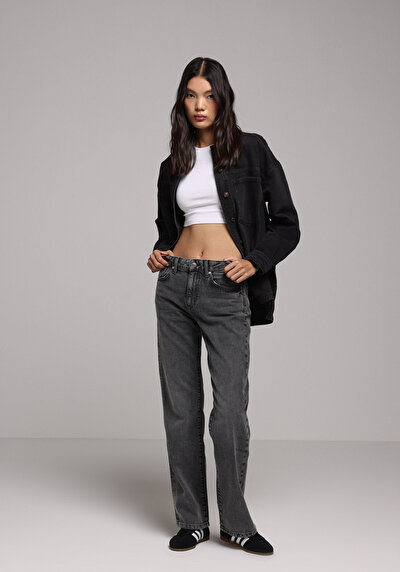 Image de 880 Elisa Pantalon    En Jean Straight Fit Femme