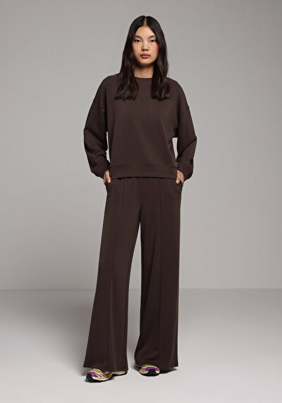 Image de Pantalon De Survêtement Marron Regular Fit Femme
