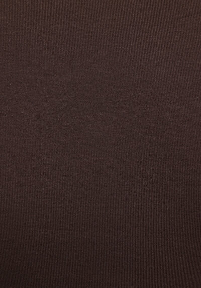 Afficher les détails de T-shirt À Manches Courtes Marron Slim Fit Imprimé Femme