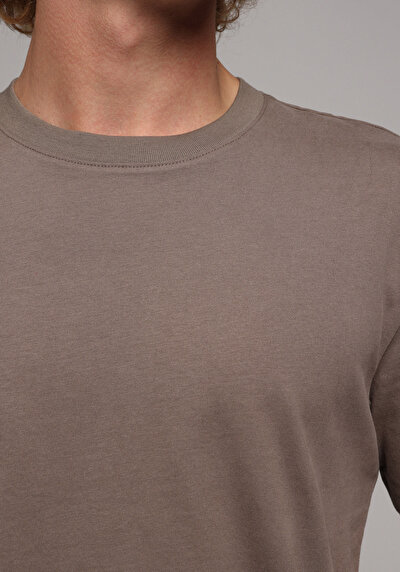 Image de T-shirt À Manches Courtes Vert Regular Fit Droit Homme